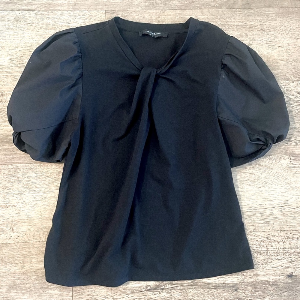 Marc New York Short Sleeve Puff Sleeve Top